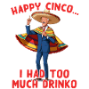 Funny confused president Mexican holiday