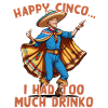 Funny confused president Mexican holiday