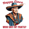 Funny confused president Mexican holiday