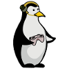 Pingouin de jeu Pingouins gamer
