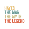 Hayes the man the myth