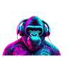 neon gorilla headphones