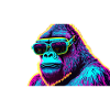 neon gorilla sunglasses