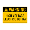 Warnung: Hochspannungs-E-Gitarre