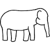 Icône d’animal éléphant