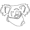 Koala Line Art