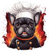 Bouledogue français Cuisinier