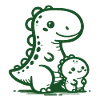 Dino mit Baby