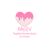 Herz-Eiscreme-rosa Logo
