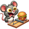 Mouse Rat Mousetrap Hamburger