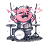 Little Piggy: Drummer Drum Set