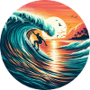 Sunset Surfer