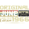 June 1966 Vintage Born In June 1966 Birthday