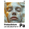 Protactinum - Pa - chemisches Element 091