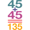 45 + 45 = 135 32