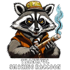 WASCHBÄR JOINT THANKFUL SMOKING RACCOON