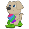 Hund Ostern Osterei