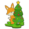 Fox Christmas Christmas Tree