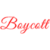 Red Stylized Boycott