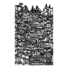 Dense & detailed village ink skecth