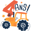 4 ans anniversaire tracteur