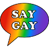 Dites bulle arc-en-ciel gay
