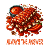 Delicious barbecue spare ribs