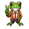 Peace Frog - Inspirational Motif