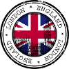 London Flag Round Badge