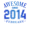February 2014 - February's Birthday Awesome