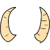 horn hörner symbol gelb