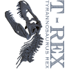 T-Rex Skull grey