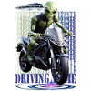 Alien on Motorcycle