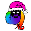 SantaMan-Woman Androgynous : Sticky Queer Pride