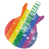 Pride Flag Guitar