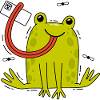 Frosch und Selfie