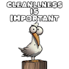 Cleanliness is important