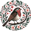 Cherry Blossom Robin