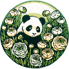 Flowers Panda Bear