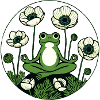 Grenouille méditative