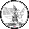 Industrial Grunge USA Map
