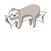Sleeping Sloth Lazy Sloths Slow