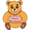 Bear with donut