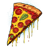 A slice of pizza