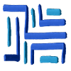 Labyrinth Painting Blue