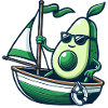 Dériveur d’été cool avec avocat