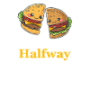 Hamburger me viande à mi-chemin