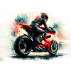 Moto aquarelle