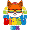 Disco Fox Discokugel Fuchs Sonnenbrille Discofox