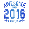 February 2016 - February's Birthday Awesome
